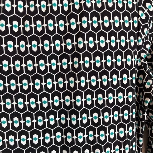 Max Studio Pullover Dress Navy Geo Print, Size S - Picture 4 of 10